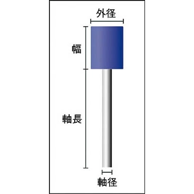 ■トラスコ中山(TRUSCO) ナイロンミニフラップ ハード Φ10 紫色 #240 10個入 SN1013240 SN1013240