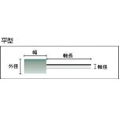 ■トラスコ中山(TRUSCO)　フェルトミニホイール　平型　Φ６　研磨用　緑色　１０個入　SF612S-B SF612S-B