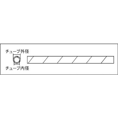 ■トラスコ中山(TRUSCO)　スパイラルチューブ　１０ｍ　結束径Φ２０．０～１００．０白　TSP24W TSP24W