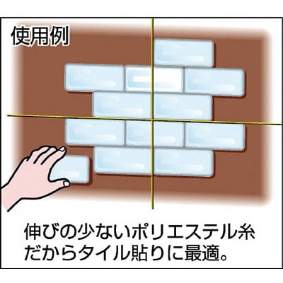 ■トラスコ中山(TRUSCO)　蛍光水糸　プロ用タイル糸ＶＲ　細０．６ｍｍ　１０００ｍ巻  MI-1000T  (1000M) MI-1000T (1000M)