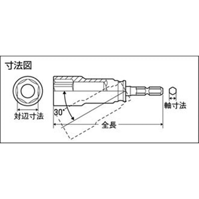 ■トラスコ中山(TRUSCO)　電動ドライバーソケット　ユニバーサルタイプ　１３ｍｍ　TEUF-13 TEUF-13