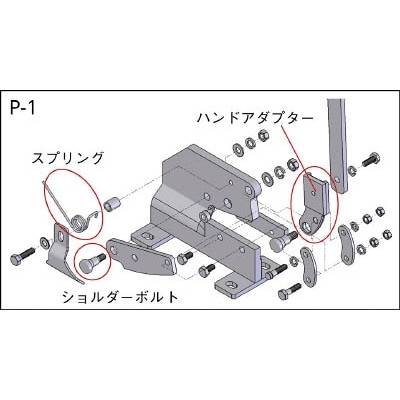 ■トラスコ中山(TRUSCO)　レバーシャーＮｏ．１用　スプリング　P1012 P1012