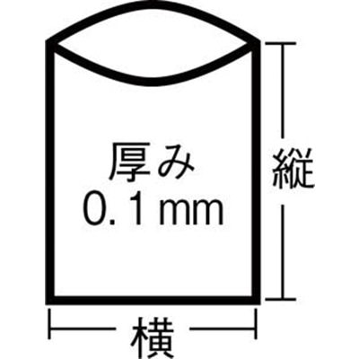 ■トラスコ中山(TRUSCO)　業務用ポリ袋０．１×４５Ｌ　１０枚入　S-0045 S-0045