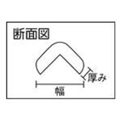 ■トラスコ中山(TRUSCO)　安心クッションＬ字型小　緑・白　１０本入り　T10AC-102 T10AC-102