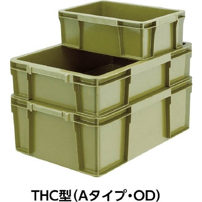 ■トラスコ中山(TRUSCO)　ＴＨＣ型コンテナ　有効内寸１３１Ｘ８３Ｘ７６　ＯＤ　THC-01A-OD THC-01A-OD