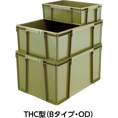 ■トラスコ中山(TRUSCO)　ＴＨＣ型コンテナ　有効内寸１６６Ｘ１０６Ｘ８６　ＯＤ　THC-02B-OD THC-02B-OD