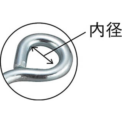 ■トラスコ中山(TRUSCO)　ユニクロロープ止め丸型９×６００ｍｍ  TRM-Y960 TRM-Y960