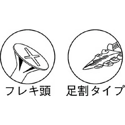 ■トラスコ中山(TRUSCO)　軸細コーススレッドスクリュー　Ｍ３．８Ｘ６５　５０本入  TKS-65JH TKS-65JH