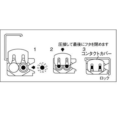 ■トラスコ中山(TRUSCO)　ＰＴコネクタより線０．５０～０．９ｍｍ２　T-PTV-09 T-PTV-09