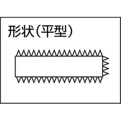 ■トラスコ中山(TRUSCO)　鉄工用ヤスリ　平　荒目　刃長２００　THI200-01 THI200-01