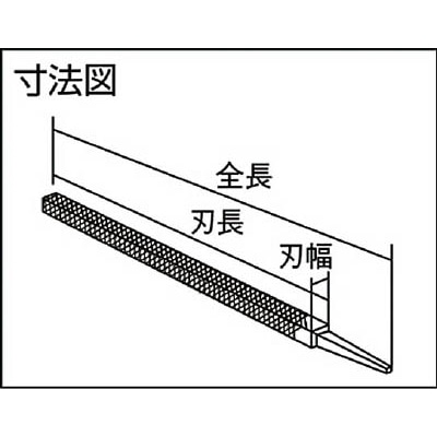 ■トラスコ中山(TRUSCO)　鉄工用ヤスリ　角　荒目　刃長２００　TKA200-01 TKA200-01