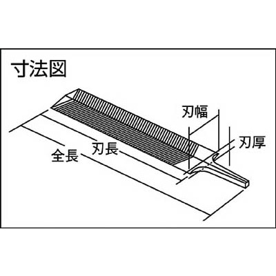 ■トラスコ中山(TRUSCO)　両刃ヤスリ　１２５ｍｍ　中目　TRH125-22 TRH125-22