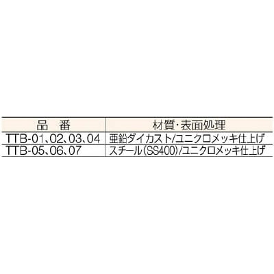 ■トラスコ中山(TRUSCO)　枠式ターンバックル　フック＆フックタイプ　ねじ径５／３２  TTB-01 TTB-01