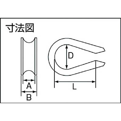 ■トラスコ中山(TRUSCO)　ライトシンブル　ステンレス製　８ｍｍ用  TRS-8 TRS-8