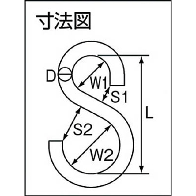 ■トラスコ中山(TRUSCO)　Ｓカン　ステンレス製　６．０ｍｍ  TSC-6 TSC-6