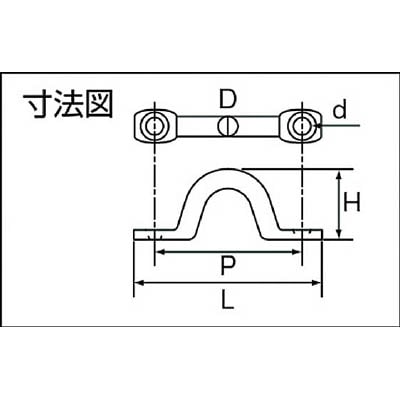 ■トラスコ中山(TRUSCO)　ステンレスアイストラップ８ｍｍ  TIS-8 TIS-8