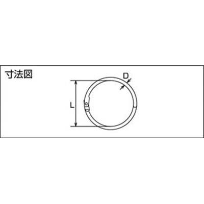 ■トラスコ中山(TRUSCO)　カードリンク　ステンレス製　２．２ｍｍ　１０個入  TKR-25 TKR-25