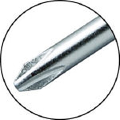 ■トラスコ中山(TRUSCO)　木柄普通ドライバー　刃先＋４　２００ｍｍ  TWD-4-200 TWD-4-200