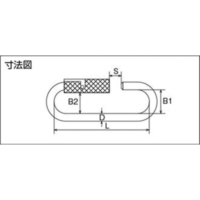 ■トラスコ中山(TRUSCO)　クイックキャッチ　ステンレス製　スライド式　３ｍｍ　１個入  TQC-3 TQC-3