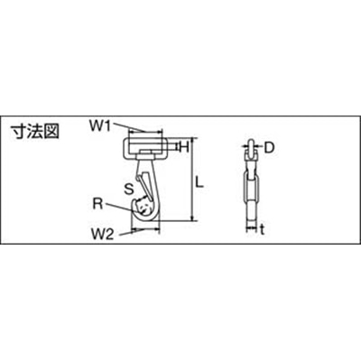 ■トラスコ中山(TRUSCO)　スイベルベルトフック　ステンレス製　３１ｍｍ  TSV-2 TSV-2