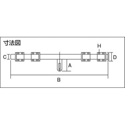■トラスコ中山(TRUSCO)　超強力丸棒貫抜　ステンレス製　６５０ｍｍ  TKN-650S TKN-650S