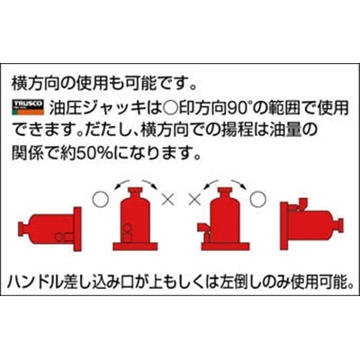 ■トラスコ中山(TRUSCO)　油圧ジャッキ　２トン　TOJ-2 TOJ-2