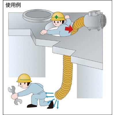 ■トラスコ中山(TRUSCO)　フレキシブルダクト使い捨てタイプ（樹脂線）　Φ３２０Ｘ５ｍ　TFD320DE TFD320DE