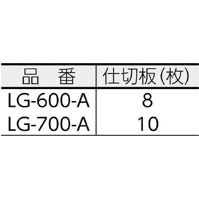 ■トラスコ中山(TRUSCO)　ジャンボ工具箱　６００Ｘ２８０Ｘ３２６　ブルー　LG-600-A LG-600-A