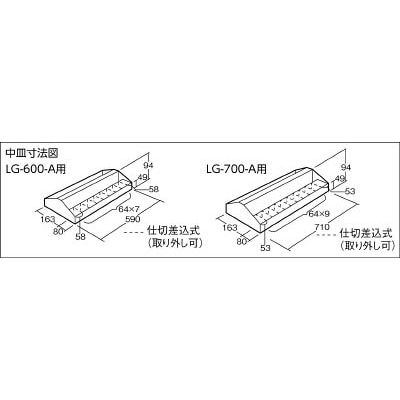 ■トラスコ中山(TRUSCO)　ジャンボ工具箱　６００Ｘ２８０Ｘ３２６　ブルー　LG-600-A LG-600-A