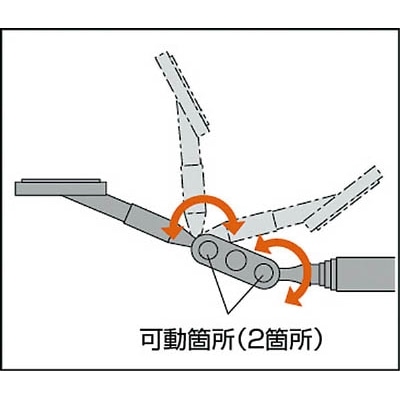 ■トラスコ中山(TRUSCO)　アンテナ式点検鏡　角型　８５ｍｍ　TT-85K TT-85K