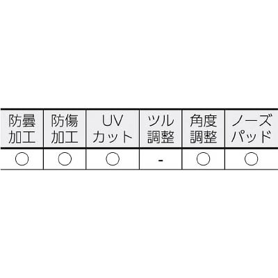 ■トラスコ中山(TRUSCO)　二眼型セーフティグラス　（フィットタイプ）　TSG-9171BK TSG-9171BK