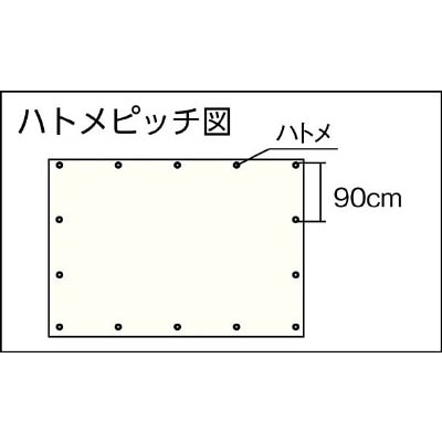■トラスコ中山(TRUSCO)　１年シート　幅３．６ｍＸ長さ５．４ｍ　グレー　TP1-3654GY TP1-3654GY