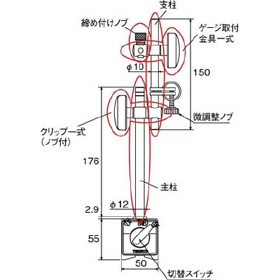 ■トラスコ中山(TRUSCO)　切替スイッチ　ＴＭＧ・ＴＭＦ・ＴＭＡ・ＴＭＰ用　TM-SWL TM-SWL