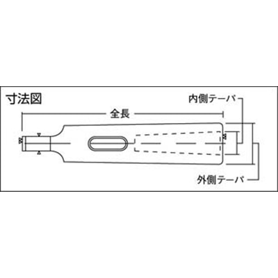 ■トラスコ中山(TRUSCO)　ドリルスリーブ焼入内径ＭＴ－２外径ＭＴ－３研磨品　TDS-23Y TDS-23Y