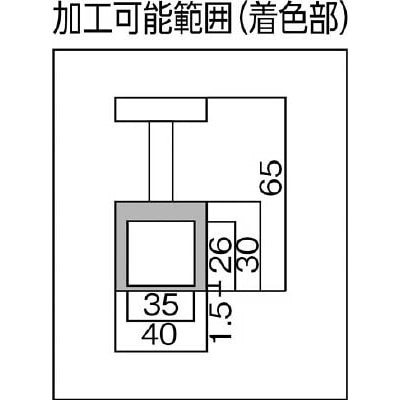 ■トラスコ中山(TRUSCO)　マグネットホルダ　ハンドル付　吸着力３５０Ｎ　Φ４０Ｘ３０　NH-04 NH-04