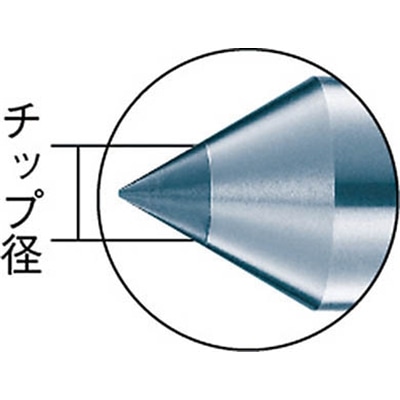 ■トラスコ中山(TRUSCO)　レースセンター超鋼付　ロングタイプ　ＭＴ３　１６０ｍｍ　TRSPL-3 TRSPL-3