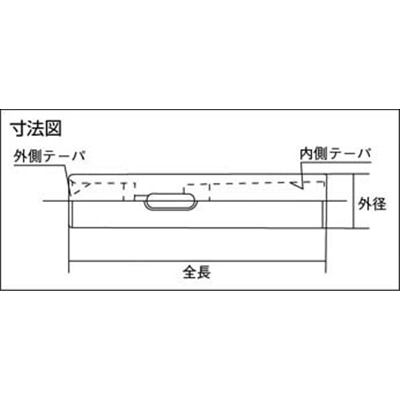 ■トラスコ中山(TRUSCO)　ボール盤用スリーブ　２　１／２×ＭＴ１　TBS-61 TBS-61