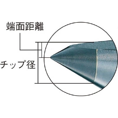 ■トラスコ中山(TRUSCO)　超硬付ハーフセンター　ＭＴ４　３．５ｍｍ　THSP-4-1435 THSP-4-1435