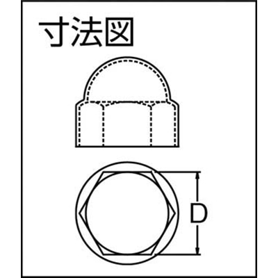 ■トラスコ中山(TRUSCO)　ボルトナットキャップ　Ｍ６　１０個入　TPCM610 TPCM610