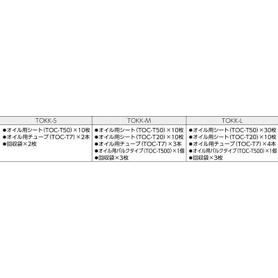 ■トラスコ中山(TRUSCO)　緊急時油処理キット　Ｌ　TOKKL TOKKL