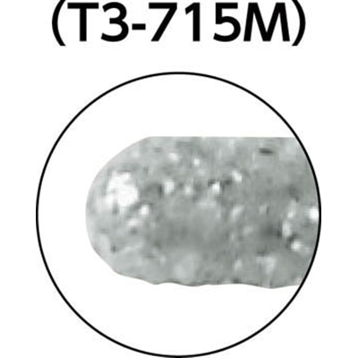■トラスコ中山(TRUSCO)　ダイヤモンドインターナルバー円筒先丸　Φ１．５Ｘ刃長６Ｘ軸３ｍｍ　T3715M T3715M