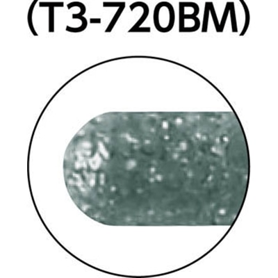 ■トラスコ中山(TRUSCO)　ＣＢＮインターナルバー円筒先丸　Φ２．０Ｘ刃長１２Ｘ軸３ｍｍ　T3720BM T3720BM