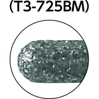 ■トラスコ中山(TRUSCO)　ＣＢＮインターナルバー円筒先丸　Φ２．５Ｘ刃長１２Ｘ軸３ｍｍ　T3725BM T3725BM