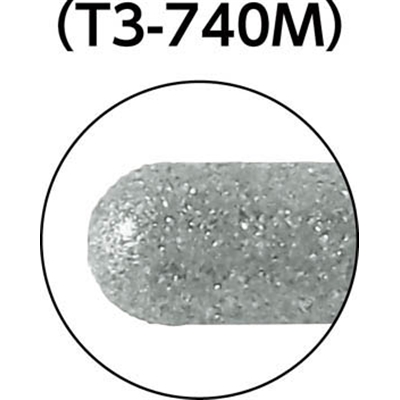 ■トラスコ中山(TRUSCO)　ダイヤモンドインターナルバー円筒先丸　Φ４．０Ｘ刃長１０Ｘ軸３ｍｍ　T3740M T3740M