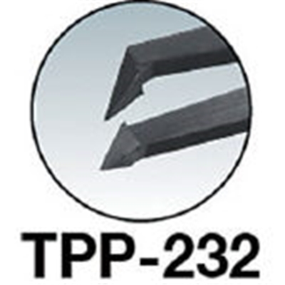 ■トラスコ中山(TRUSCO)　プラスチック製ピンセット　１２０ｍｍ　先曲型  TPP-232 TPP-232