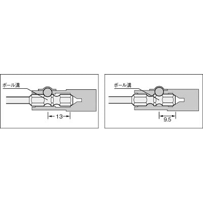 ■トラスコ中山(TRUSCO)　両頭Ｗ溝ビット　２Ｘ１５０　１０本入　TWB-2150 TWB-2150