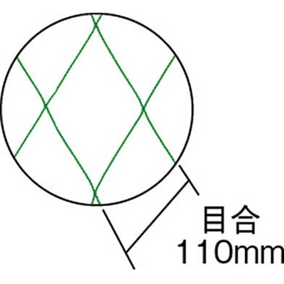 ■トラスコ中山(TRUSCO)　荷押えネット　目合１１０ｍｍ　幅３．６ｍＸ長さ３．６ｍ　グリーン  TN110-3636  (ｸﾞﾘｰﾝ) TN110-3636 (ｸﾞﾘｰﾝ)