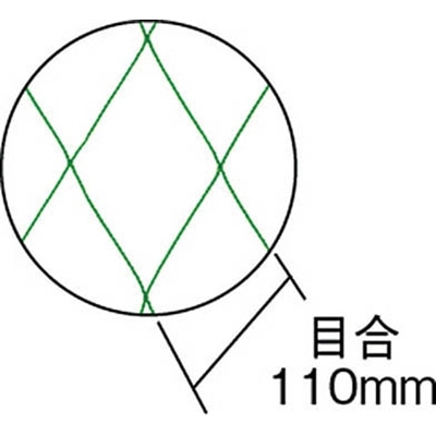 ■トラスコ中山(TRUSCO)　荷押えネット　目合１１０ｍｍ　幅３．６ｍＸ長さ５．４ｍ　グリーン  TN110-3654  (ｸﾞﾘｰﾝ) TN110-3654 (ｸﾞﾘｰﾝ)