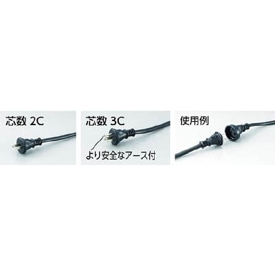 ■トラスコ中山(TRUSCO)　防雨型延長ケーブル　５ｍ　RSC-5 RSC-5