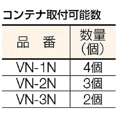 ■トラスコ中山(TRUSCO)　パンチングパネル用ラックフック　ＶＮコンテナ用  PFB2-450 PFB2-450
